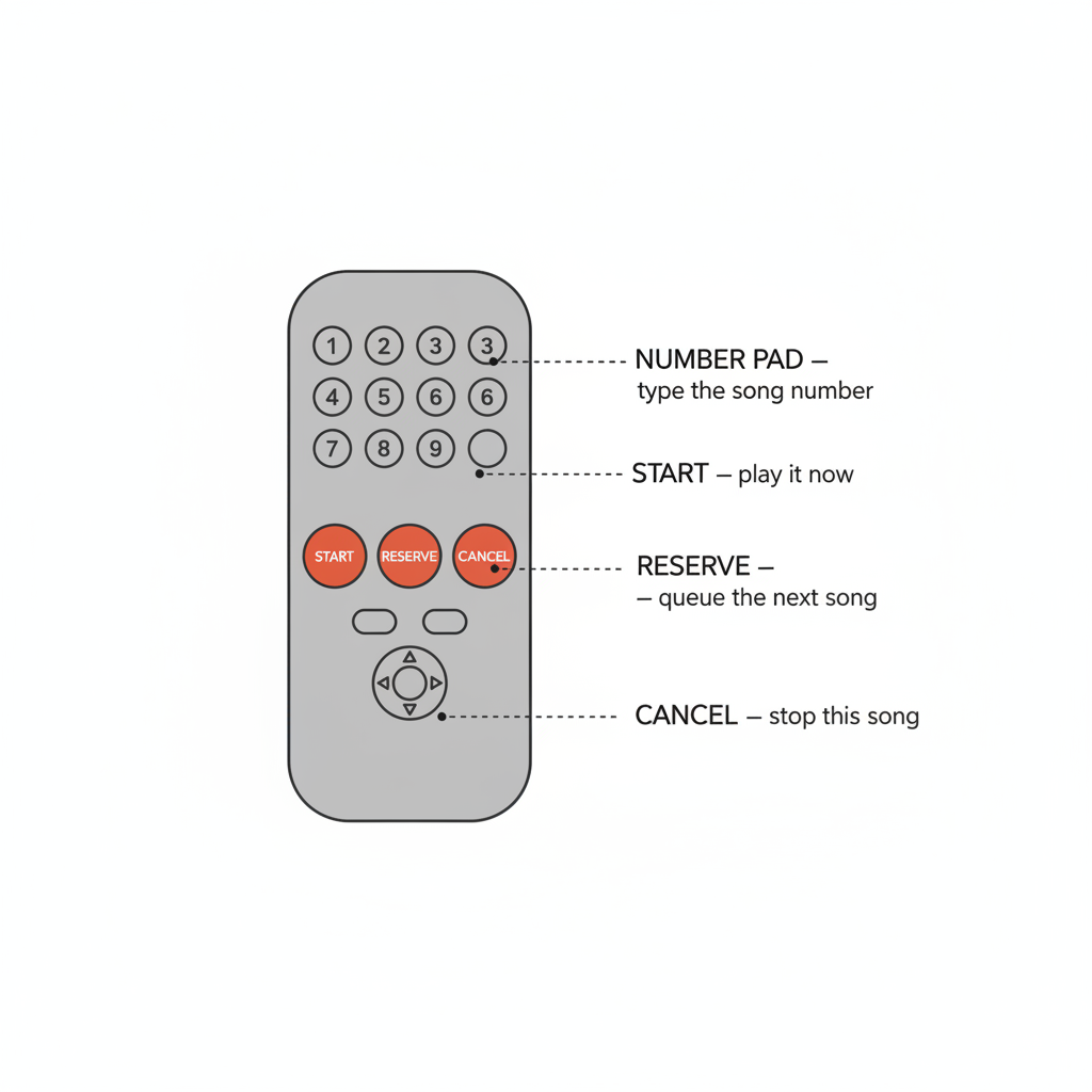 Four buttons do almost everything. Reserve is the one people miss.