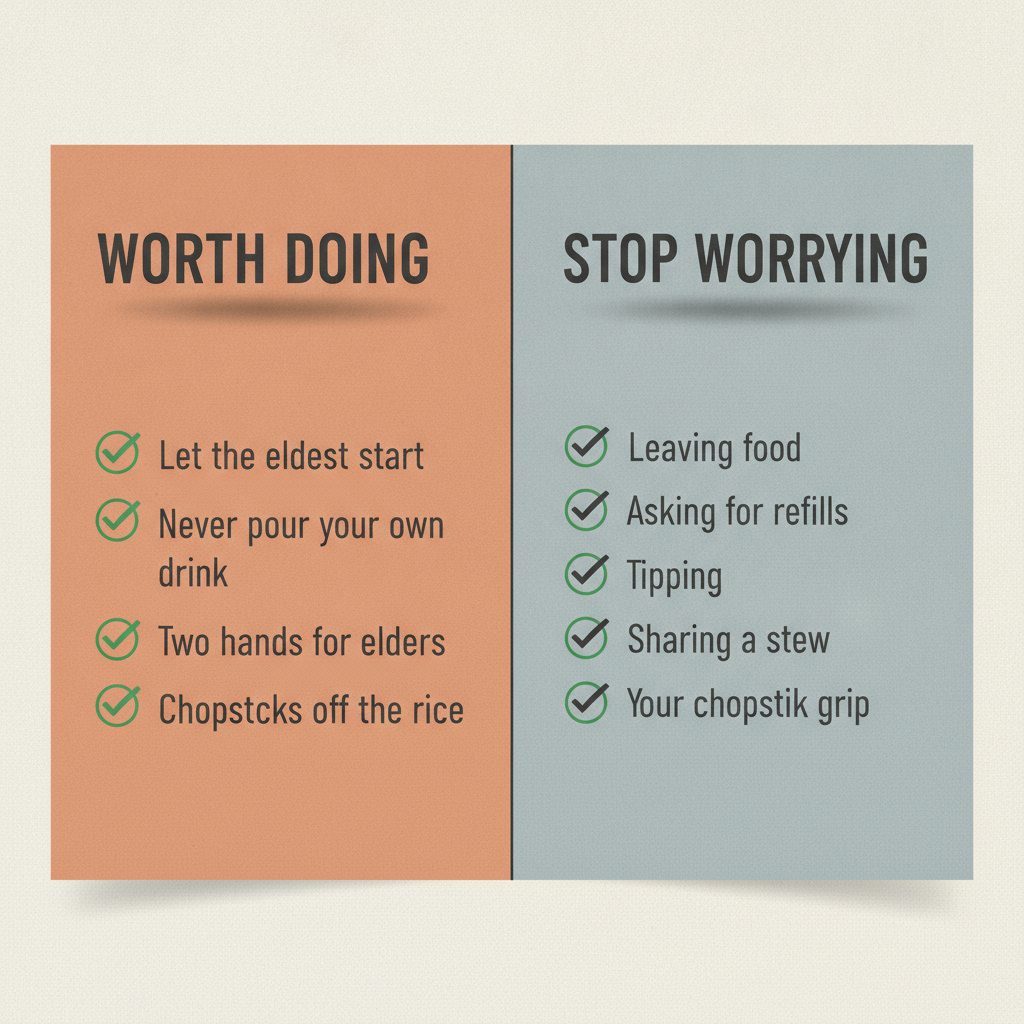 Four things worth doing, five you can let go of.