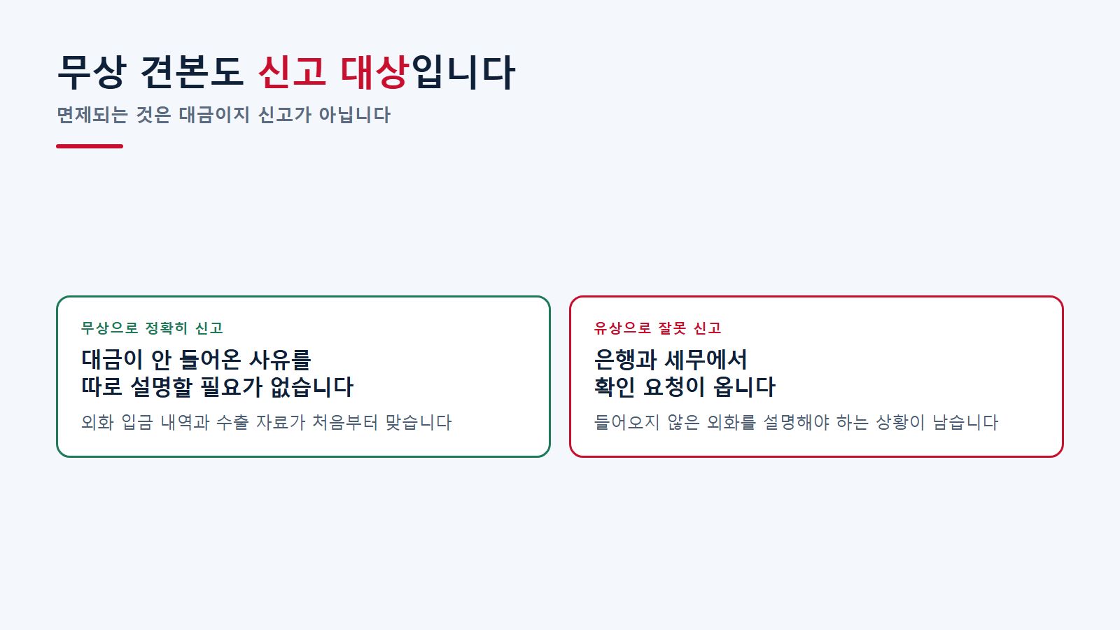 무상 견본의 거래구분 정리