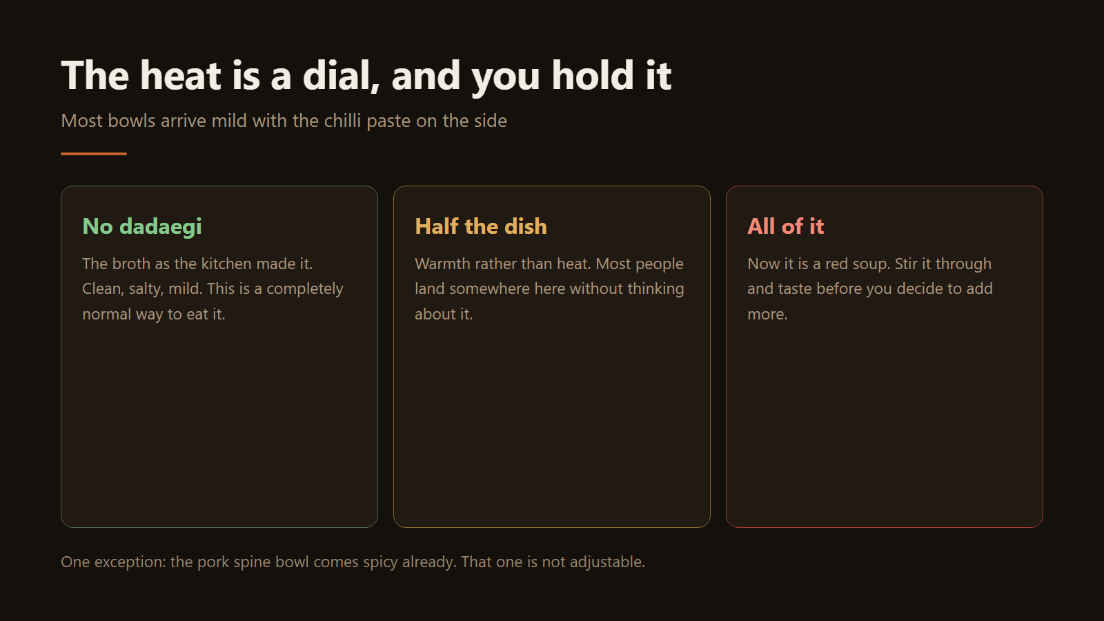 The heat is a dial, and you are holding it. Diagram: Jeong, Korea