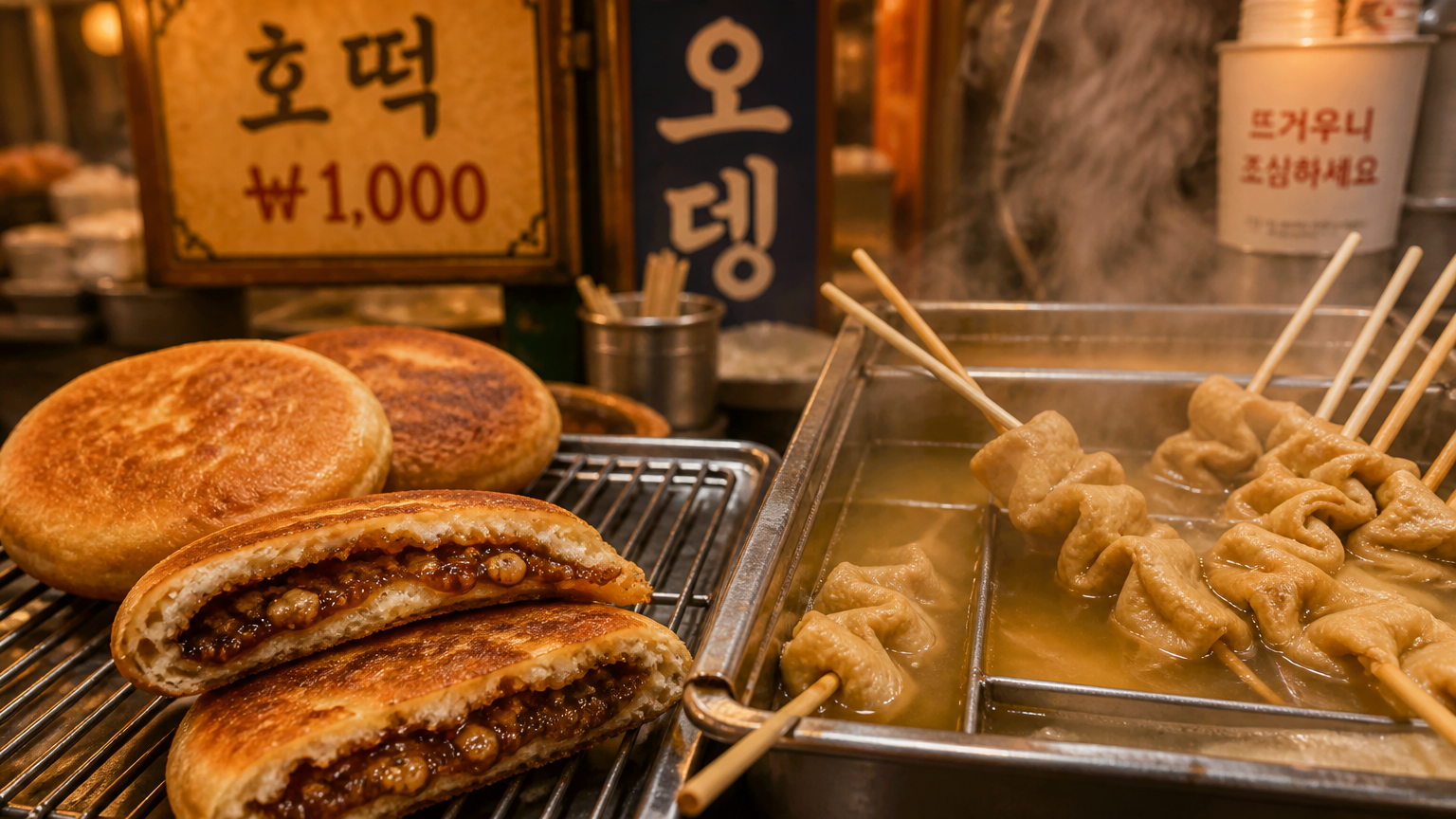 Hotteok and Odeng — the local favourites that don't trend but never disappoint