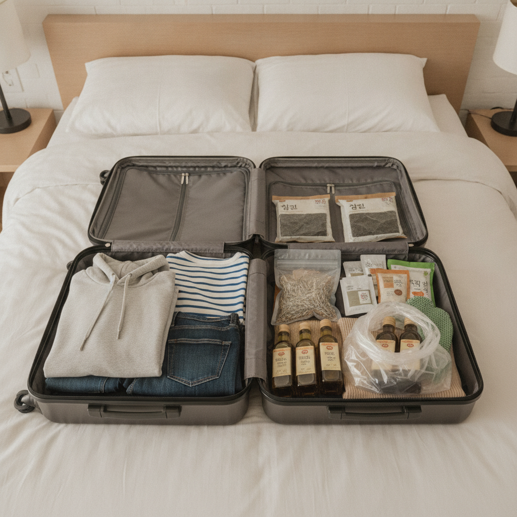 Liquids in the checked bag, cushioned between clothes.