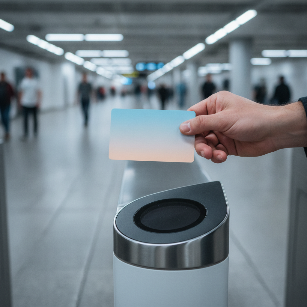 The card, not the paper ticket. It is the only thing that makes transfers free.