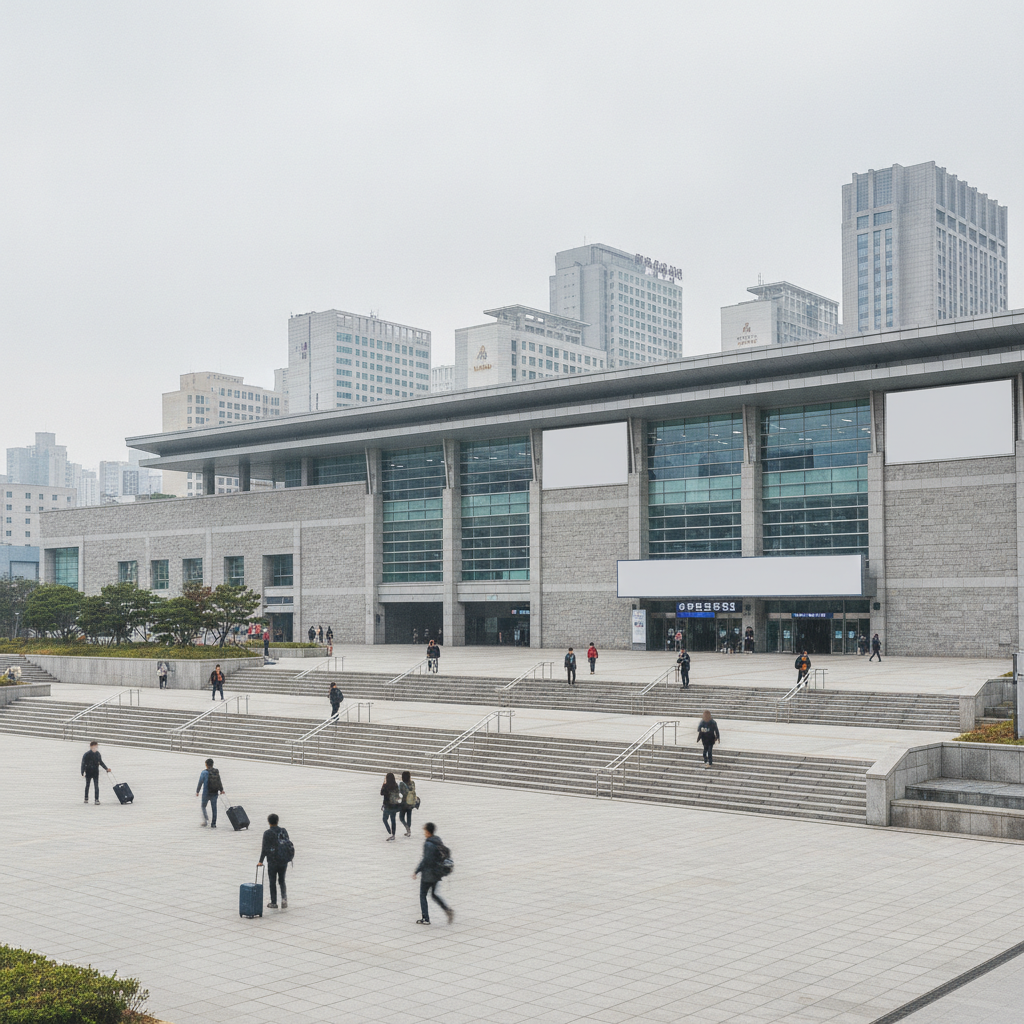 Seoul Station has several separate banks of lockers. They are not one pool.