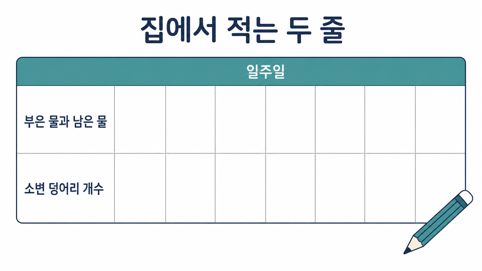 집에서 적는 두 줄이 진료실에서 가장 유용한 자료가 된다 (자체 제작 도식)