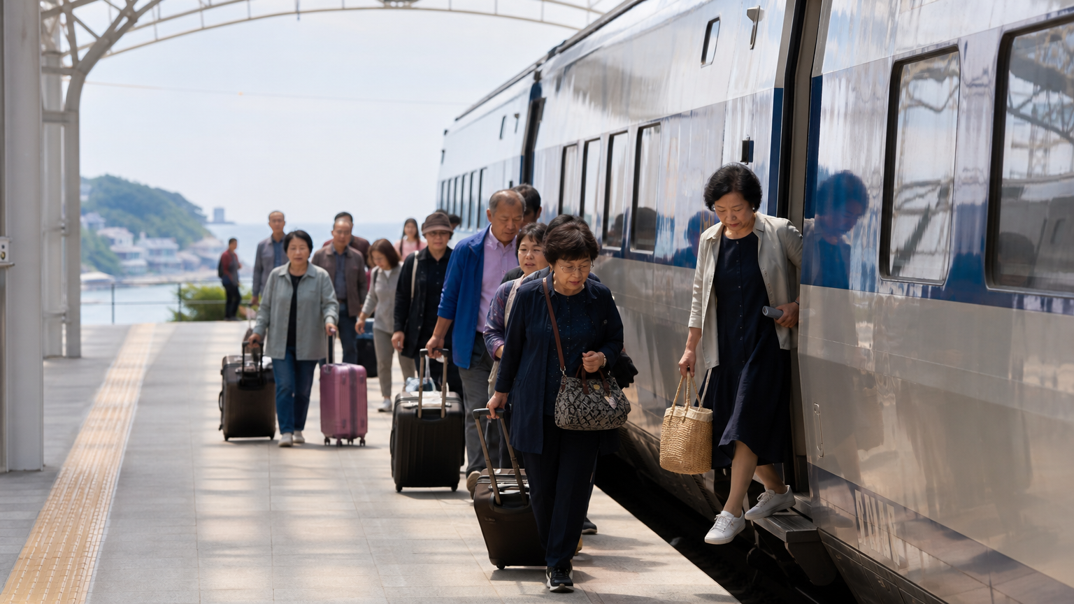 Two and a half hours from Seoul. Sort the ticket out before you leave.