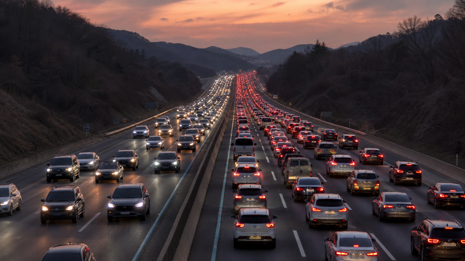 The whole country moves on the same two days. Do not be on that road.