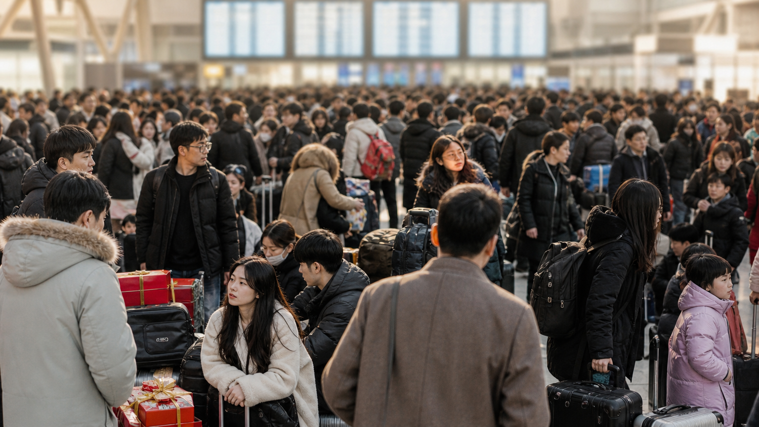 Stations look like this for two days. Book a month ahead or stay put.