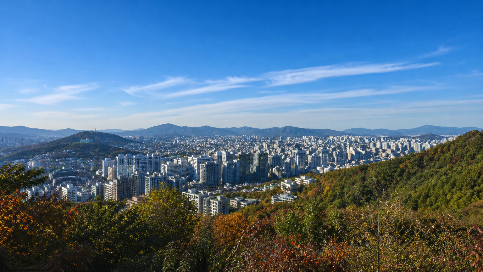 Late September is the clearest weather of the Korean year.