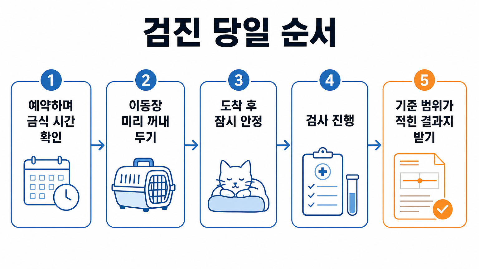 검진 예약부터 결과지 수령까지의 순서 (댕묘 작성)