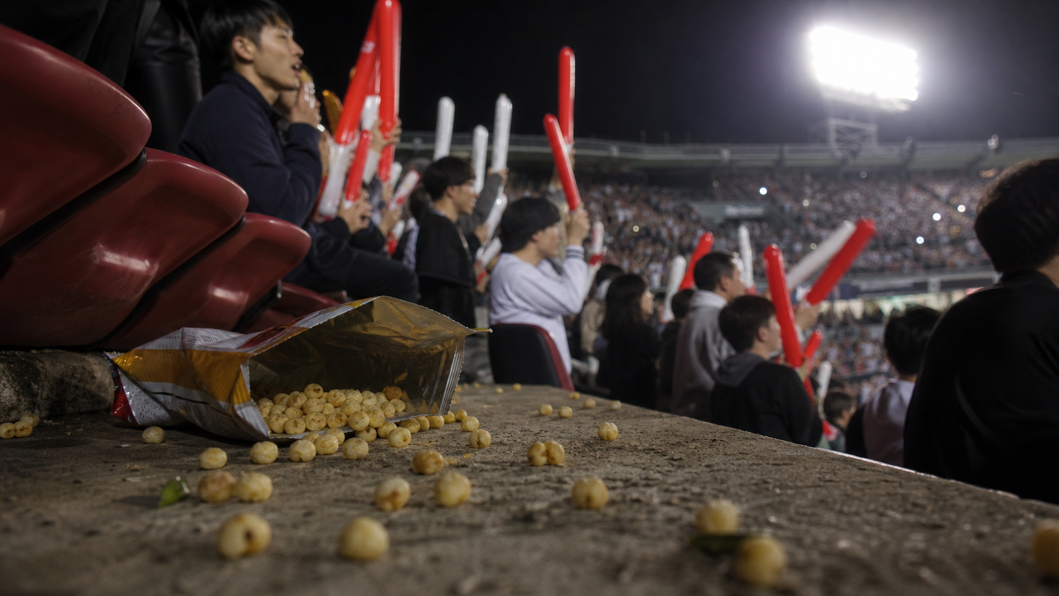 The bag of Homerun Ball that did not survive the evening.