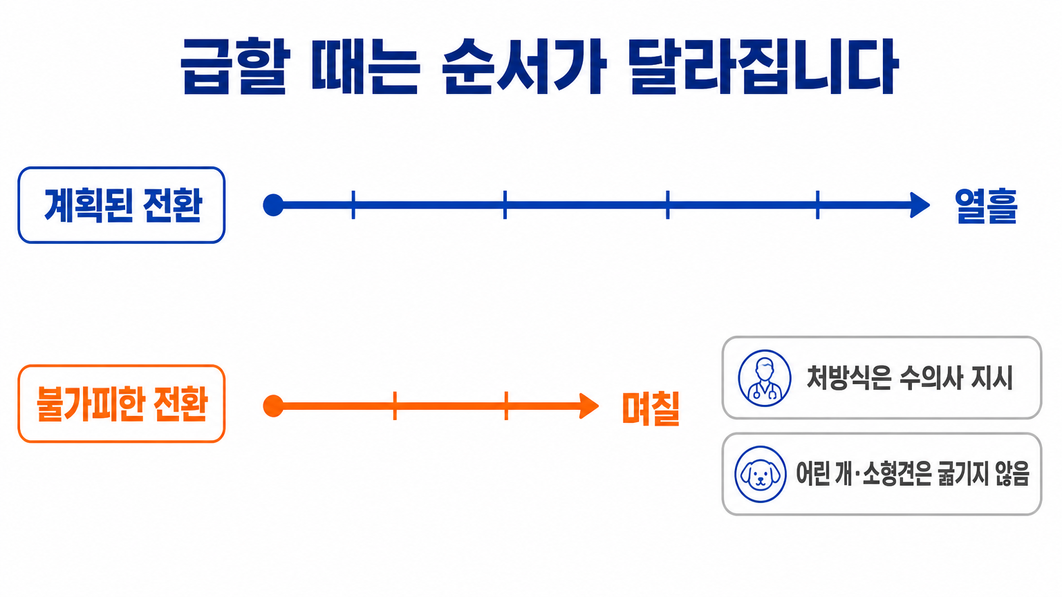 계획 전환과 불가피한 전환에서 달라지는 순서 (댕묘 작성)