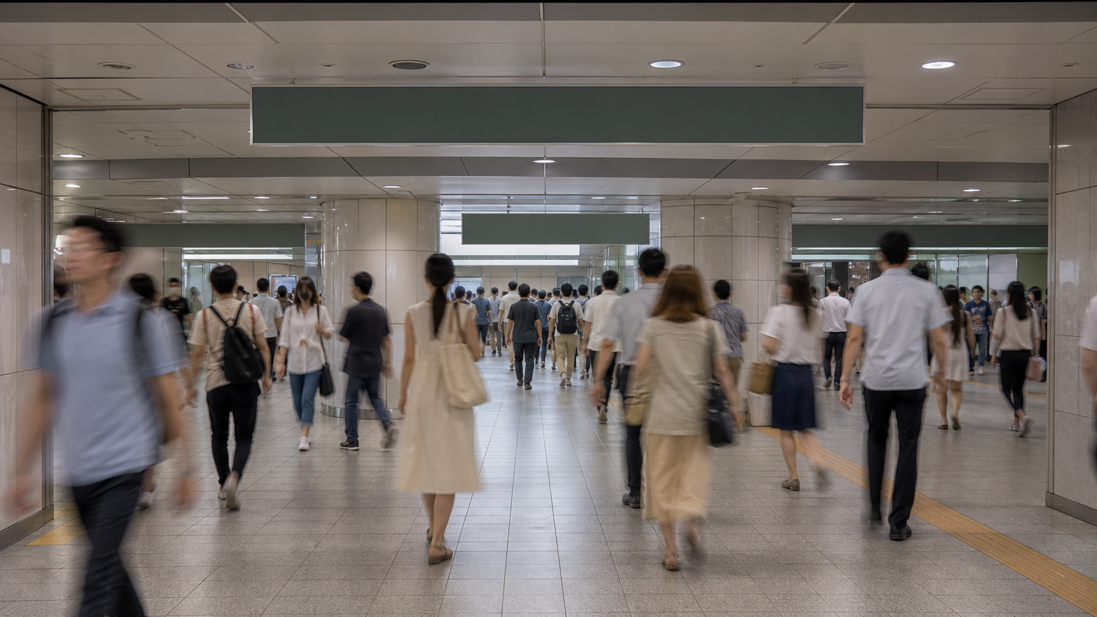 Two transfer points, two different subway lines, two different halves of the city.