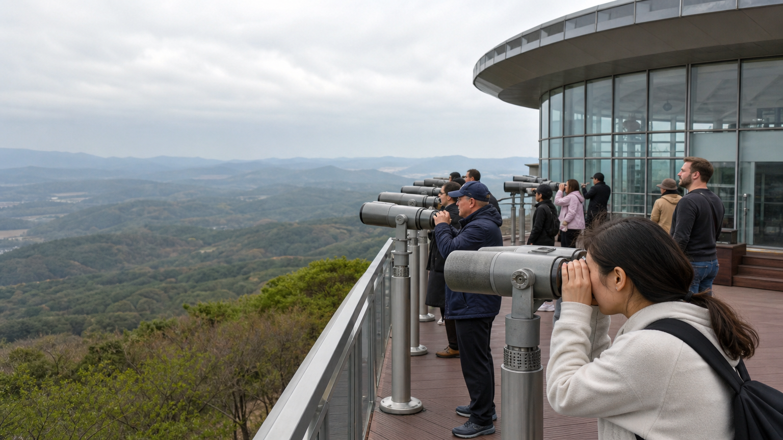 The observatory, looking north. Open to foreign visitors, and on the shuttle loop.