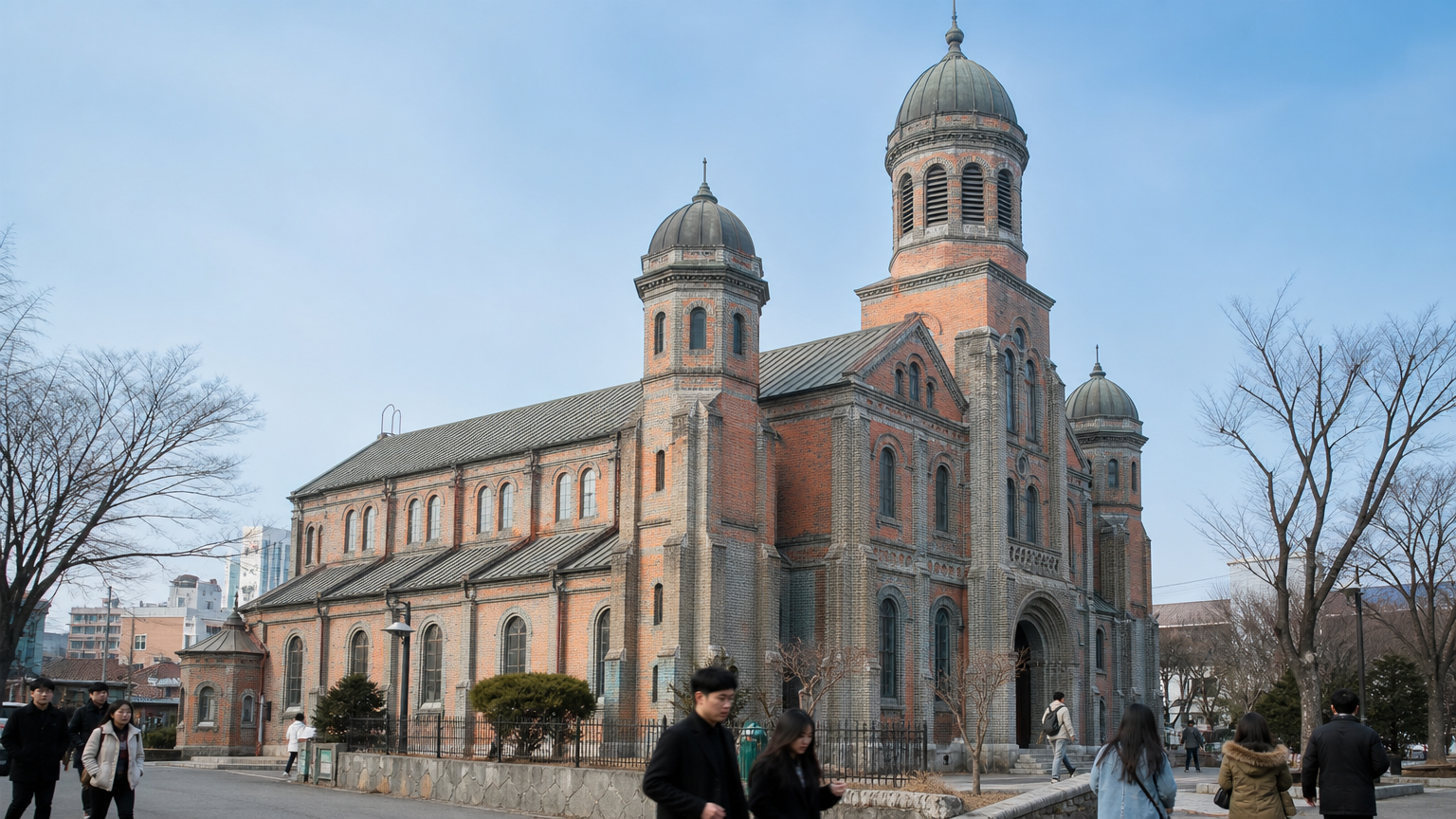 Jeondong Cathedral, finished 1914, on the martyrdom ground outside the old wall.