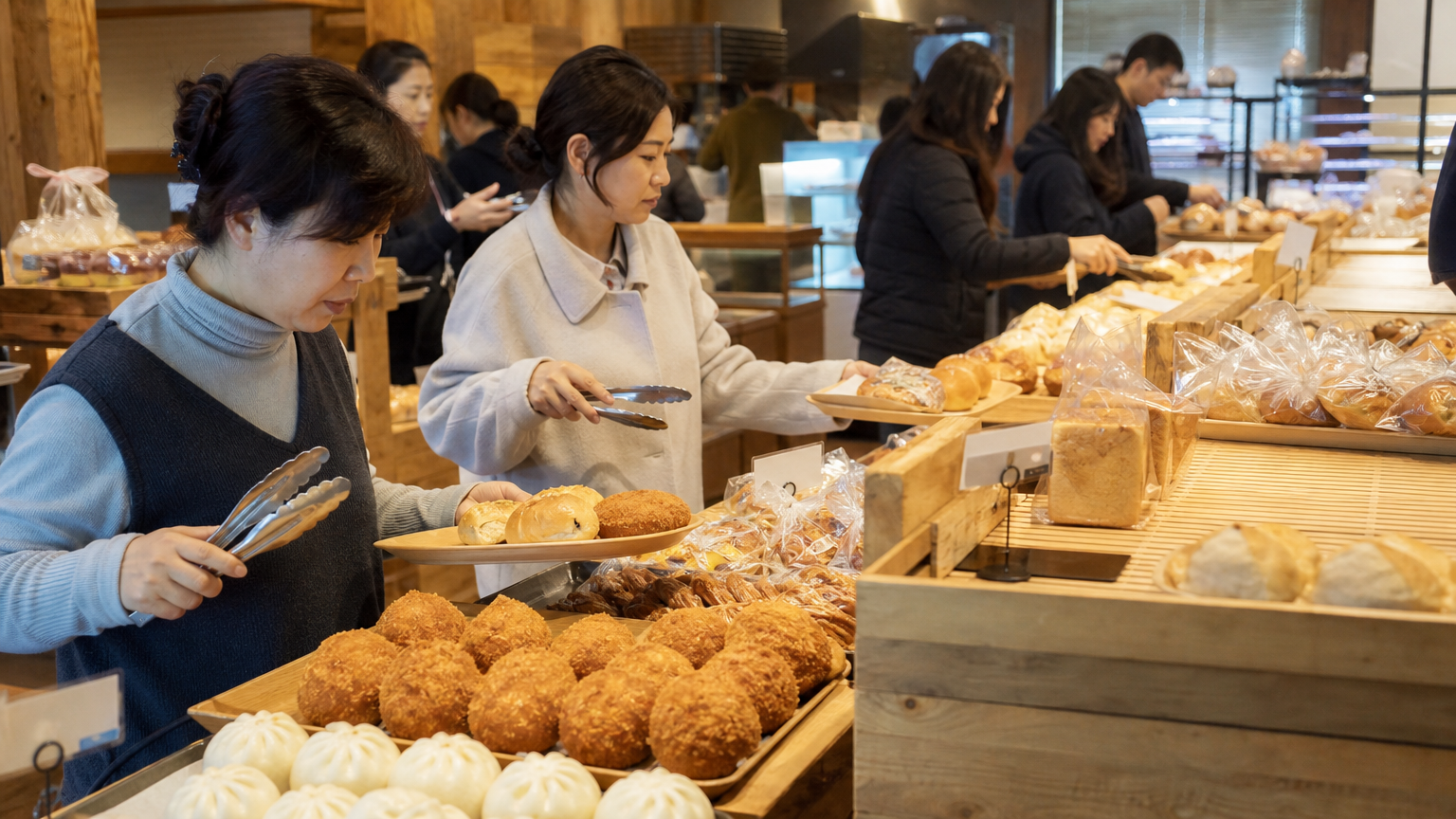 Illustration: the kind of Korean bakery the next post is about. AI-generated image, not a specific shop.