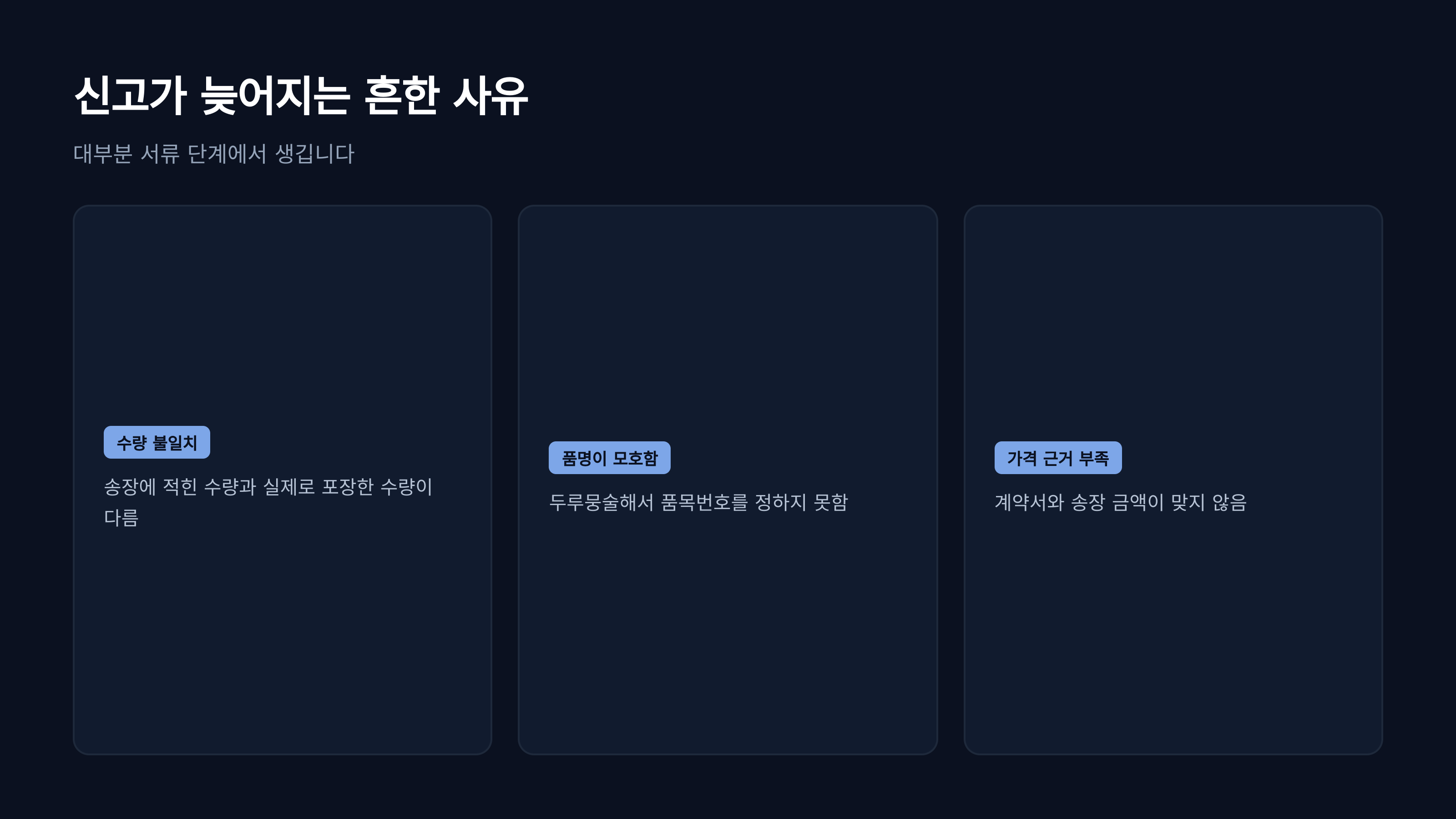 신고가 늦어지는 흔한 사유 세 가지