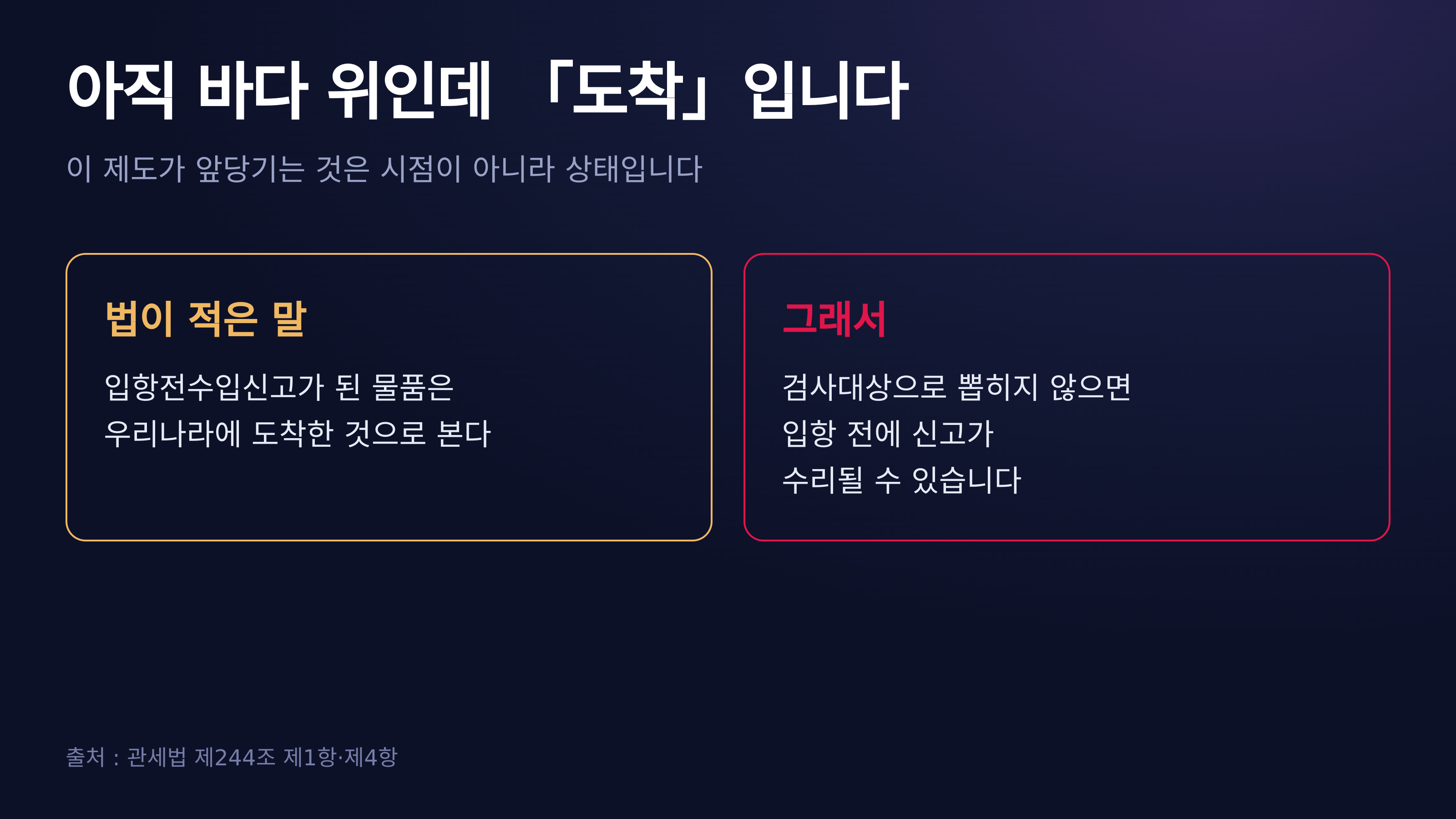 도착한 것으로 본다는 말의 뜻