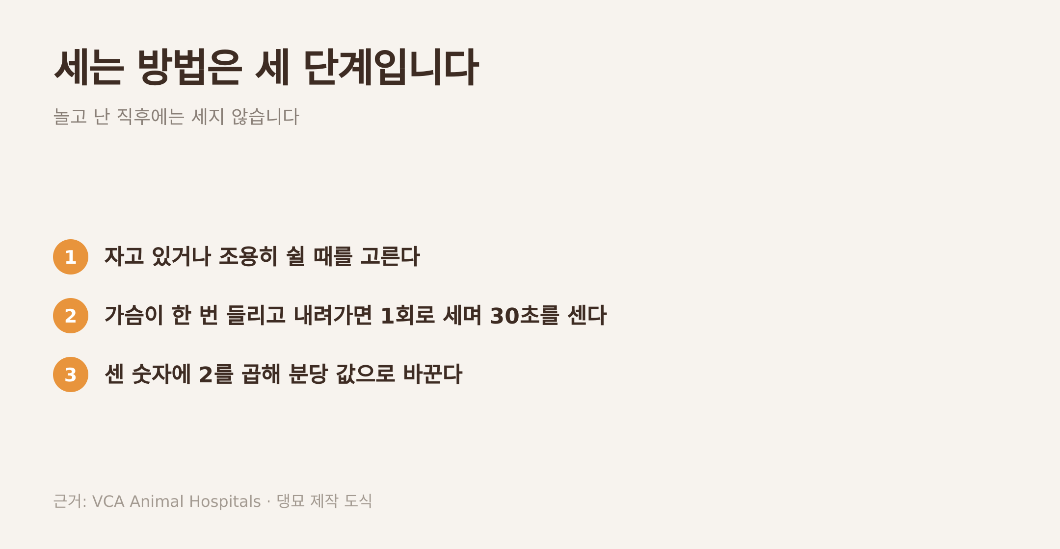 집에서 본 모습으로 갈리는 응급 판단. 댕묘 제작 도식