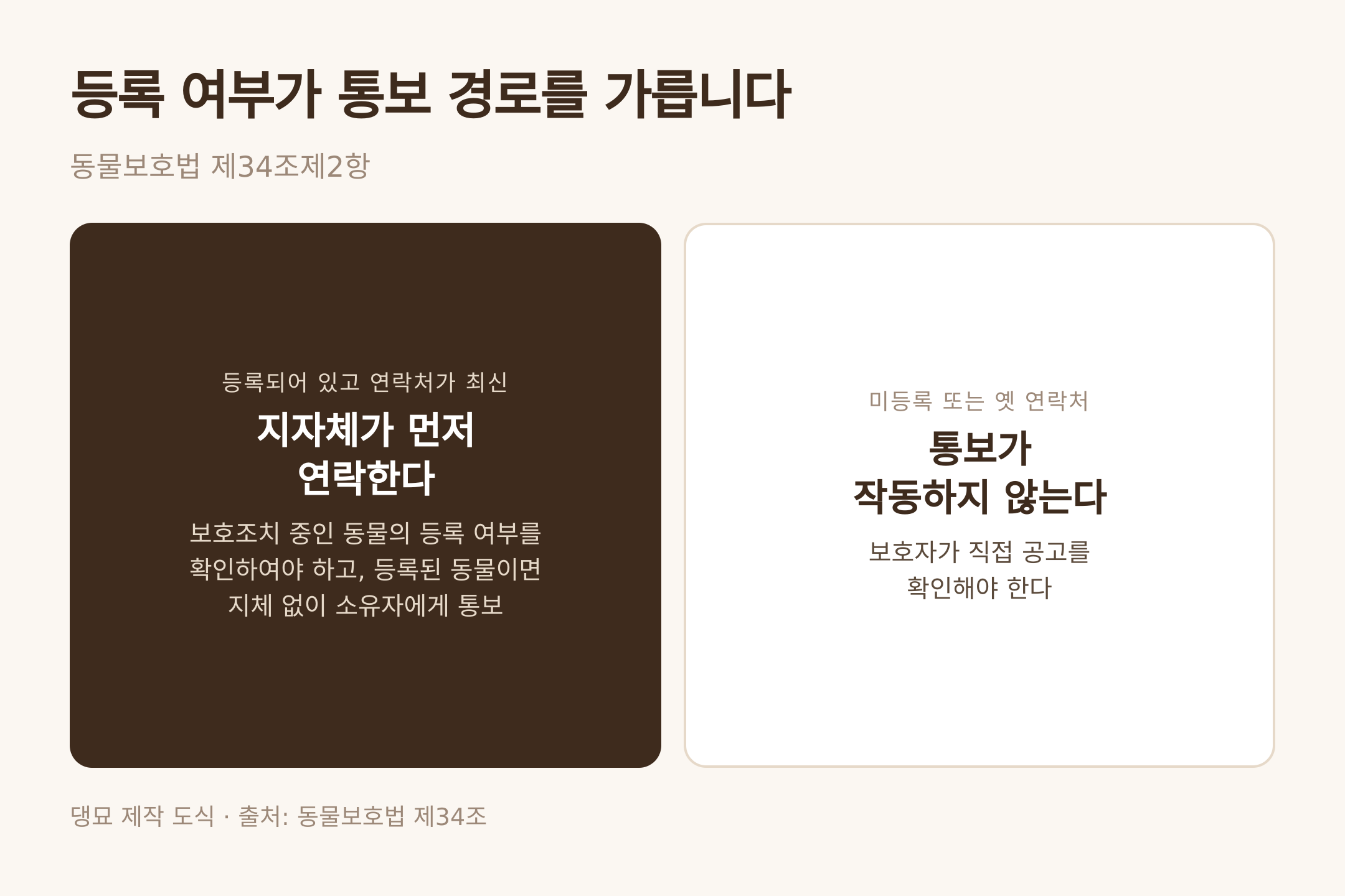 댕묘 제작 도식 · 출처: 동물보호법 제34조