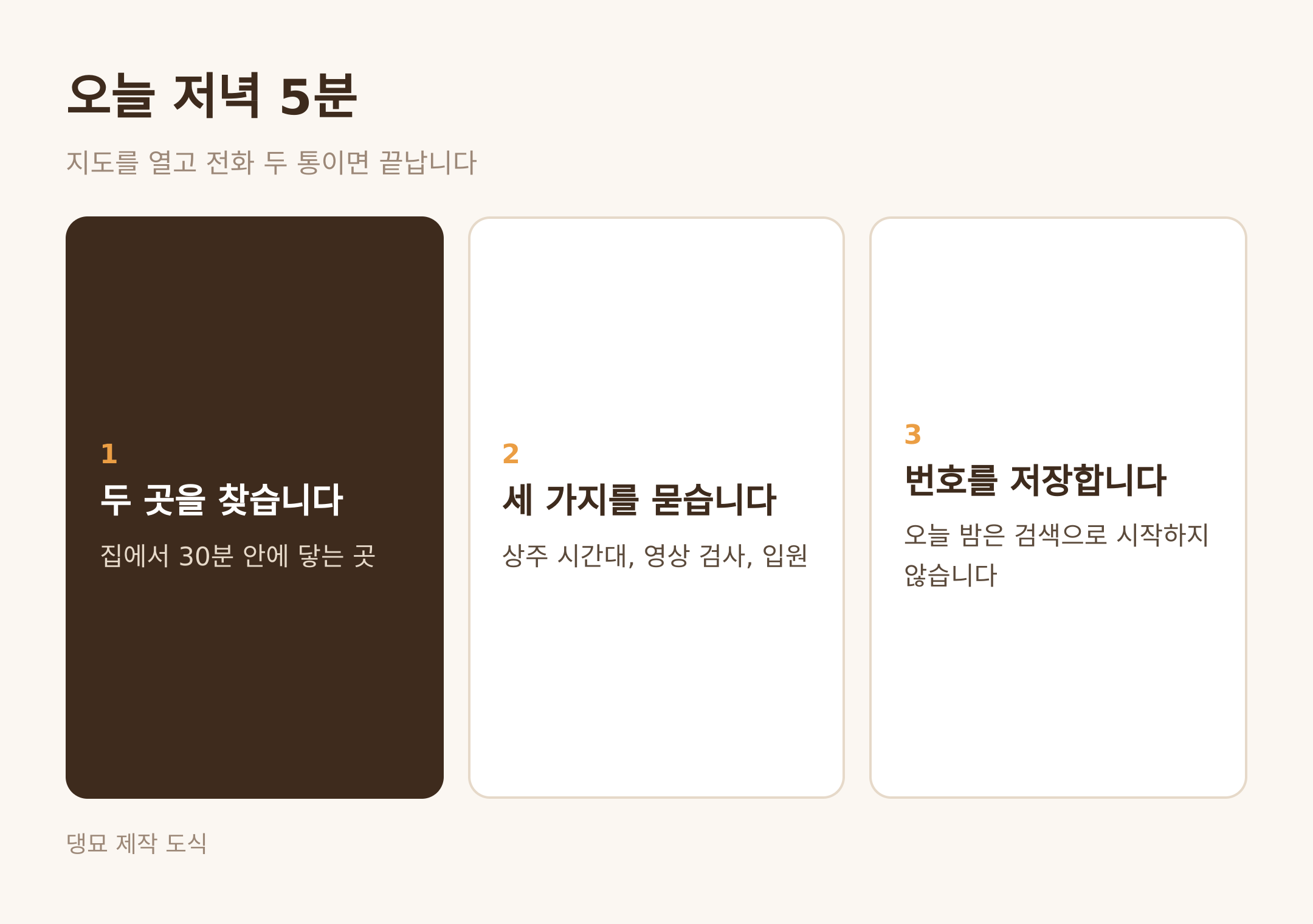 오늘 저녁 5분 · 댕묘 제작 도식
