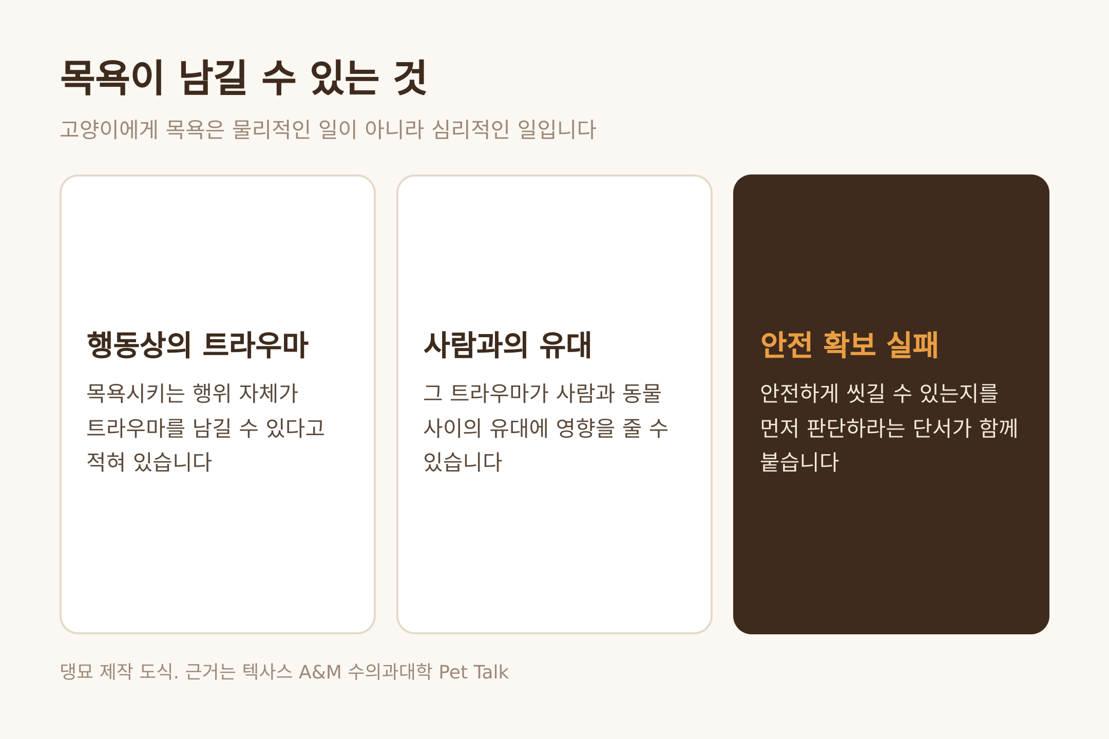 목욕이 남길 수 있는 것