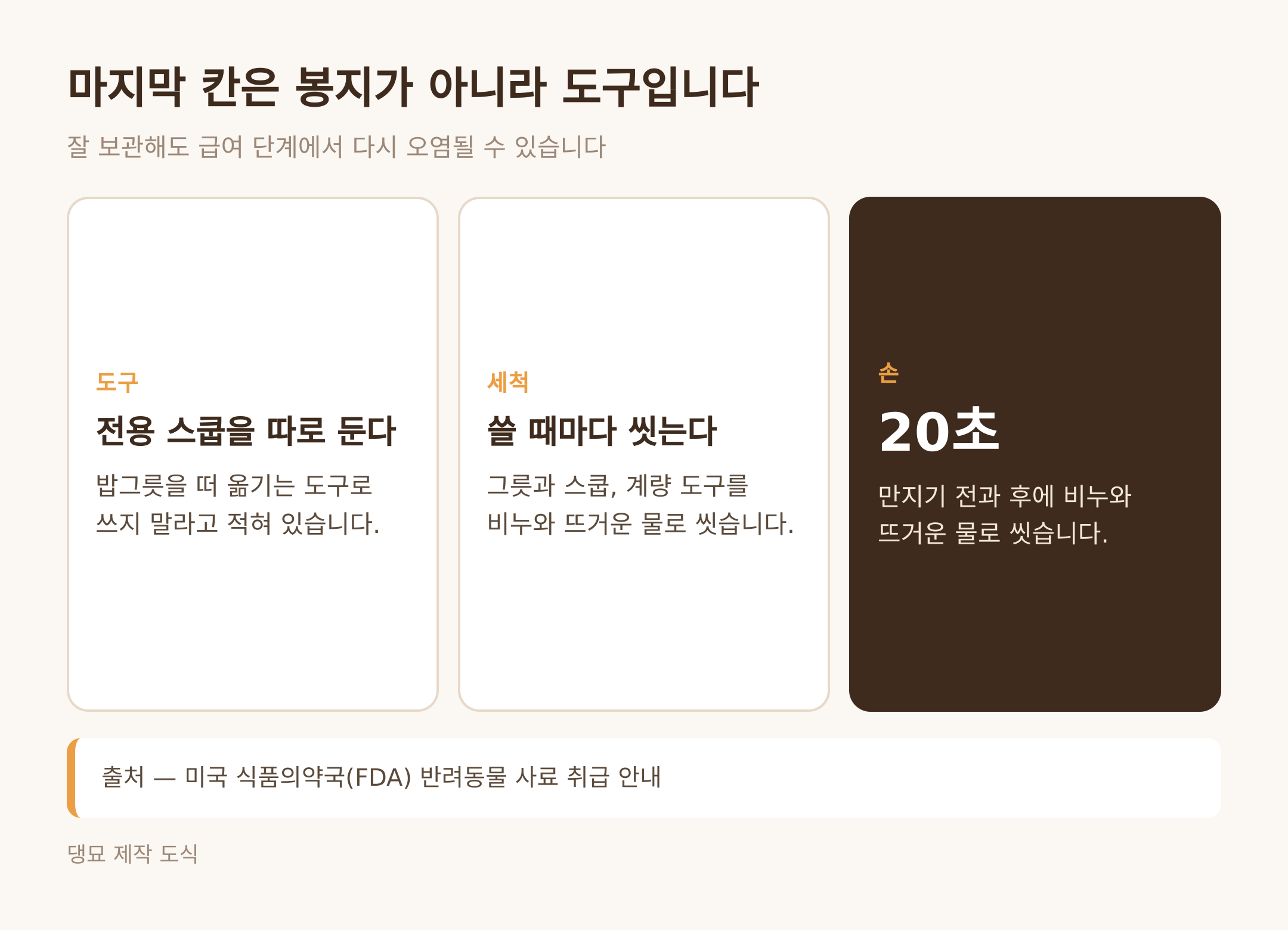 마지막 칸은 급여 도구 (댕묘 제작 도식)
