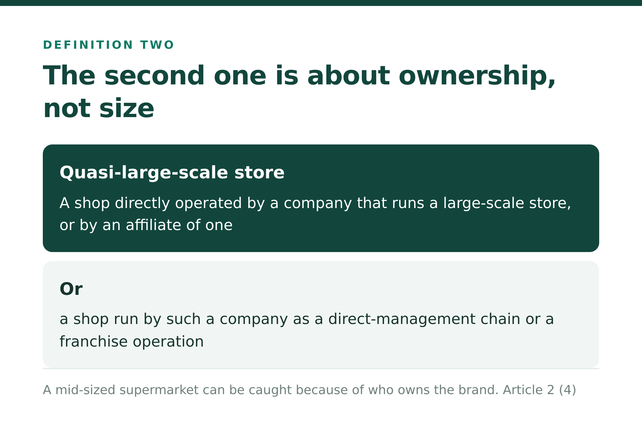 The second definition is about ownership (source: Art. 2(4))