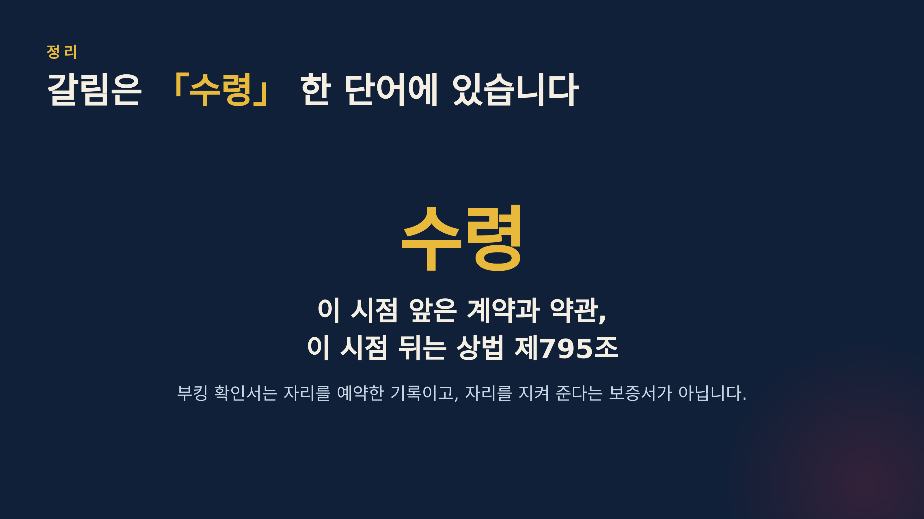 갈림은 「수령」 한 단어에 있습니다